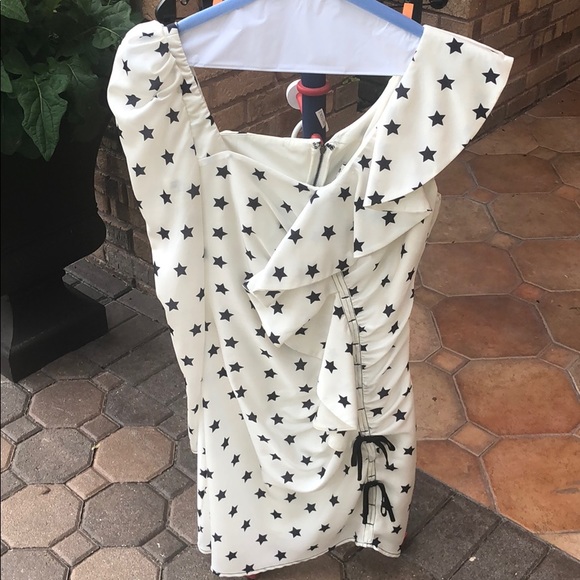 🎉🎉SELF-PORTRAIT Star print Asymmetrical Dress!🎉🎉 - Picture 10 of 12